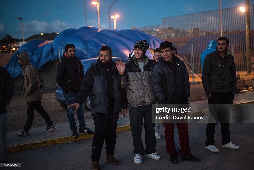 Number Of Syrian Refugees Rises At The Spanish Border Of Melilla