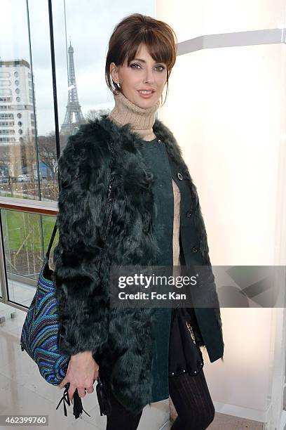 Frederique Bel attends the Stephane Rolland Show as part of Paris Fashion Week Haute Couture Spring/Summer 2015 on January 27, 2015 in Paris, France.