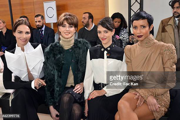 Adriana Abascal, Frederique Bel, Vanessa Guide and Sonia Rolland attend the Stephane Rolland Show as part of Paris Fashion Week Haute Couture...