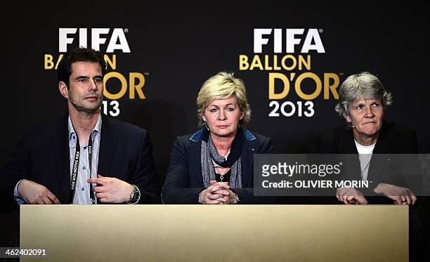 Nominees for the 2013 FIFA coah of the Year, VfL Wolfsburg German coach Ralf Kellermann, German national women football team coach Silvia Neid and...