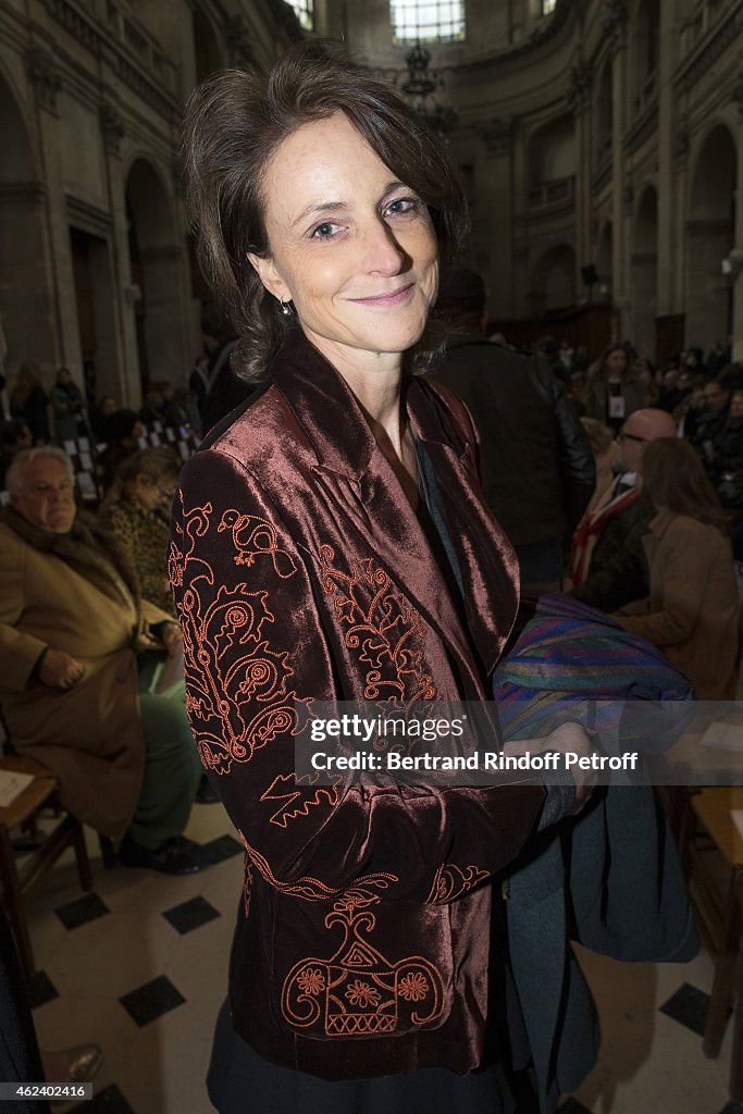 Franck Sorbier : Front Row - Paris Fashion Week - Haute Couture S/S 2015