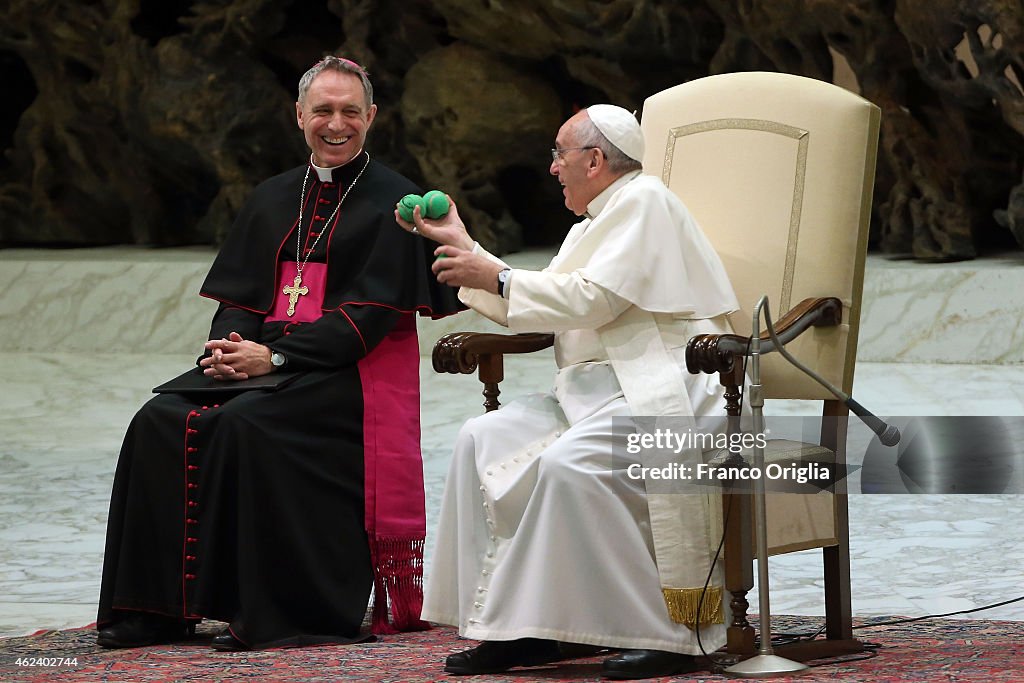 Pope Attends His Weekly Audience