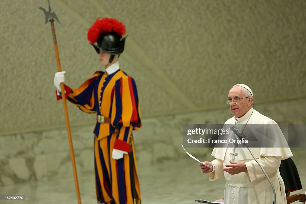 Pope Attends His Weekly Audience