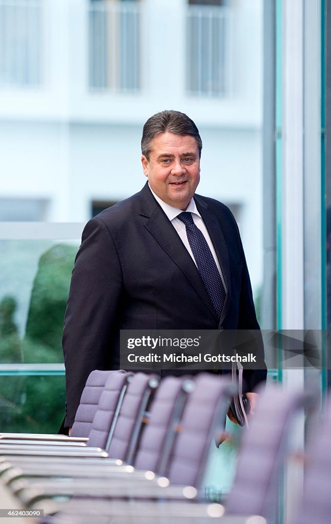 German Economy Minister Presents Economy Report 2015