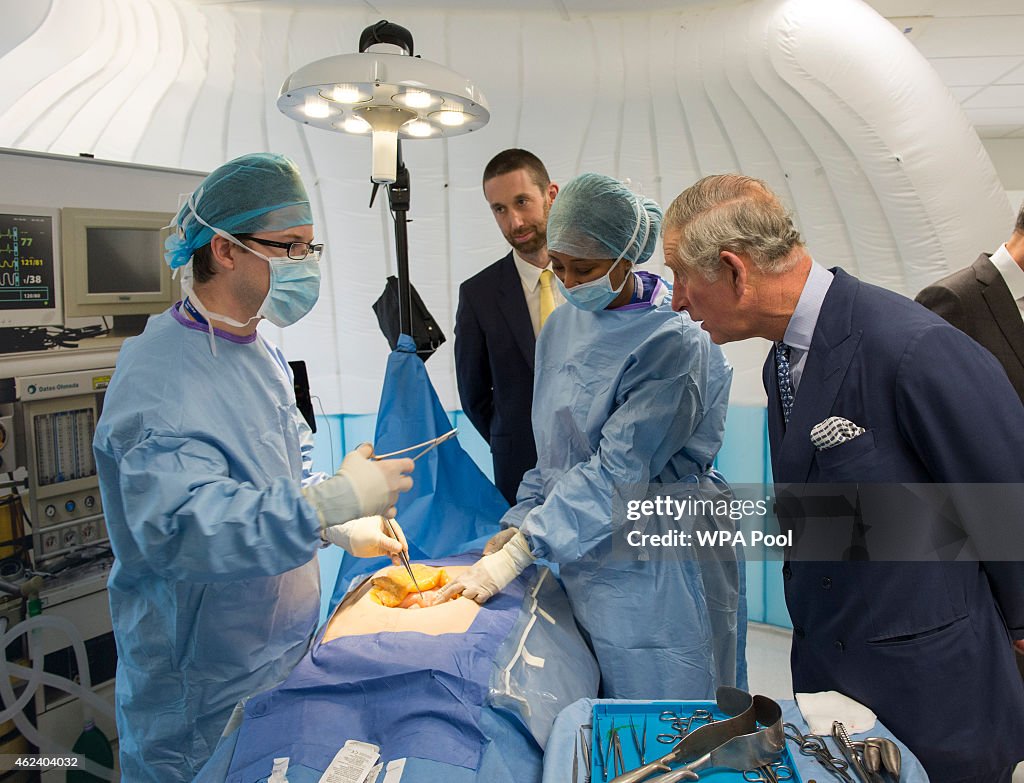 The Prince Of Wales Visits St Mary's Hospital