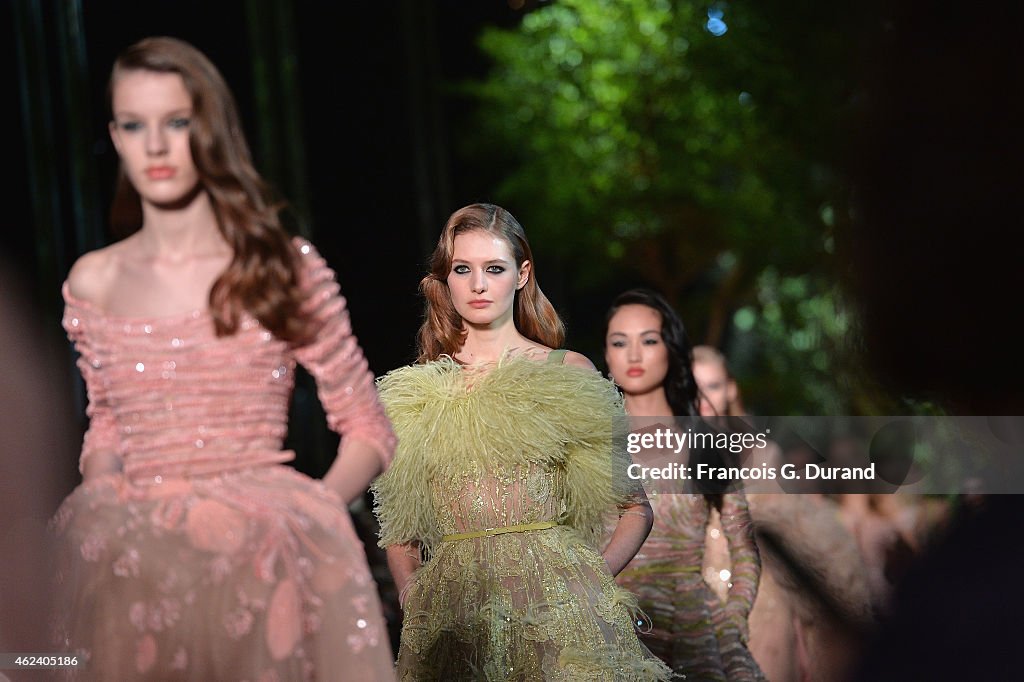 Elie Saab : Runway - Paris Fashion Week - Haute Couture S/S 2015