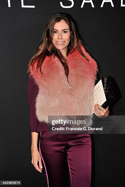 Christina Pitanguy attends the Elie Saab show as part of Paris Fashion Week Haute Couture Spring/Summer 2015 on January 28, 2015 in Paris, France.
