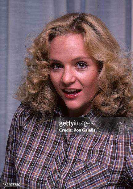 Karey-Louis poses for an exclusive photo session on January 20, 1982 at Karey-Louis and Eric Scott's condo in Studio City, California.