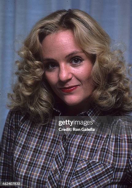 Karey-Louis poses for an exclusive photo session on January 20, 1982 at Karey-Louis and Eric Scott's condo in Studio City, California.