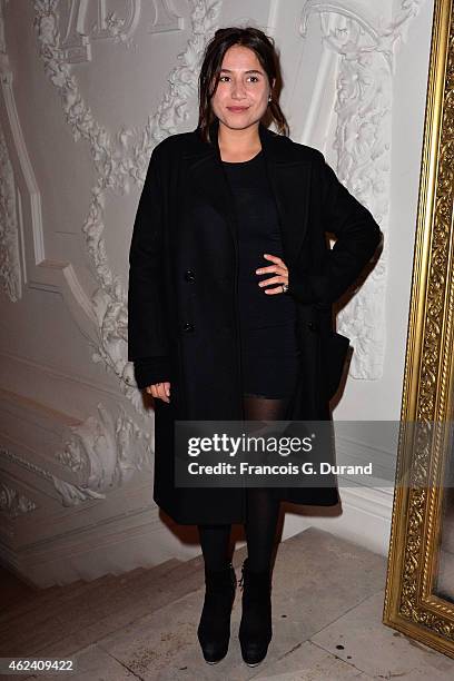 Izia Higelin attends the Jean Paul Gaultier show as part of Paris Fashion Week Haute Couture Spring/Summer 2015 on January 28, 2015 in Paris, France.