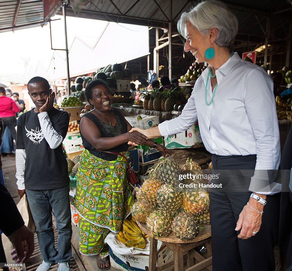 IMF Director Christine Lagarde Visits Rwanda