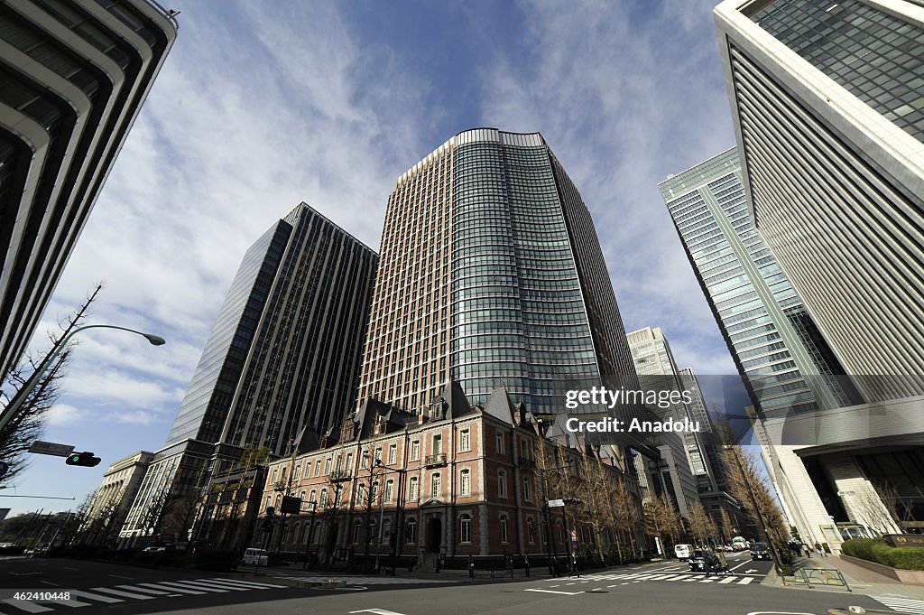 Financial and business district of Tokyo