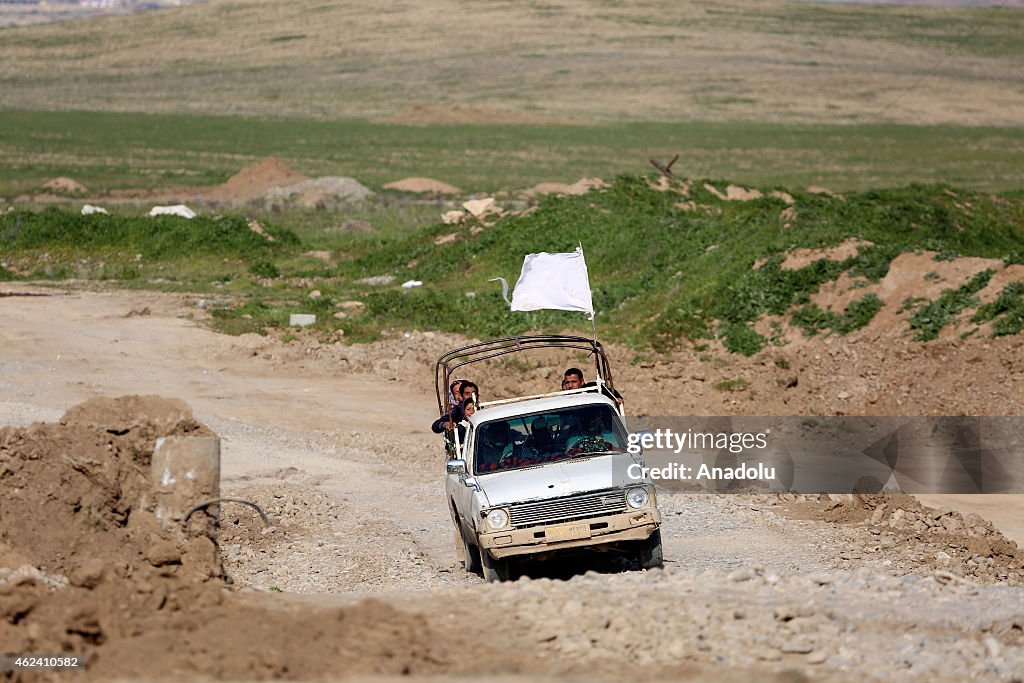 Kurdish Peshmerga forces take security measures in northern Mosul