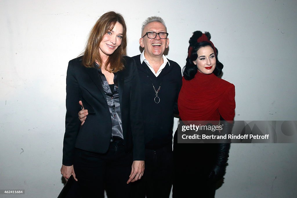 Jean Paul Gaultier : Front Row - Paris Fashion Week - Haute Couture S/S 2015