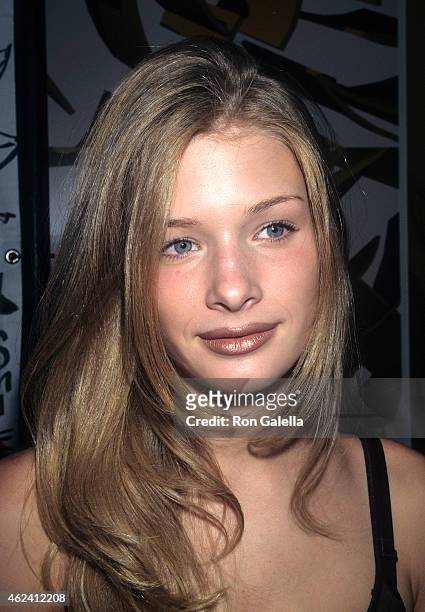 Model Erin Seitz attends the Party to Launch the New Hugo Boss Women's Fragrance - Hugo Woman on July 21, 1997 at Solomon R. Guggenheim Museum in New...