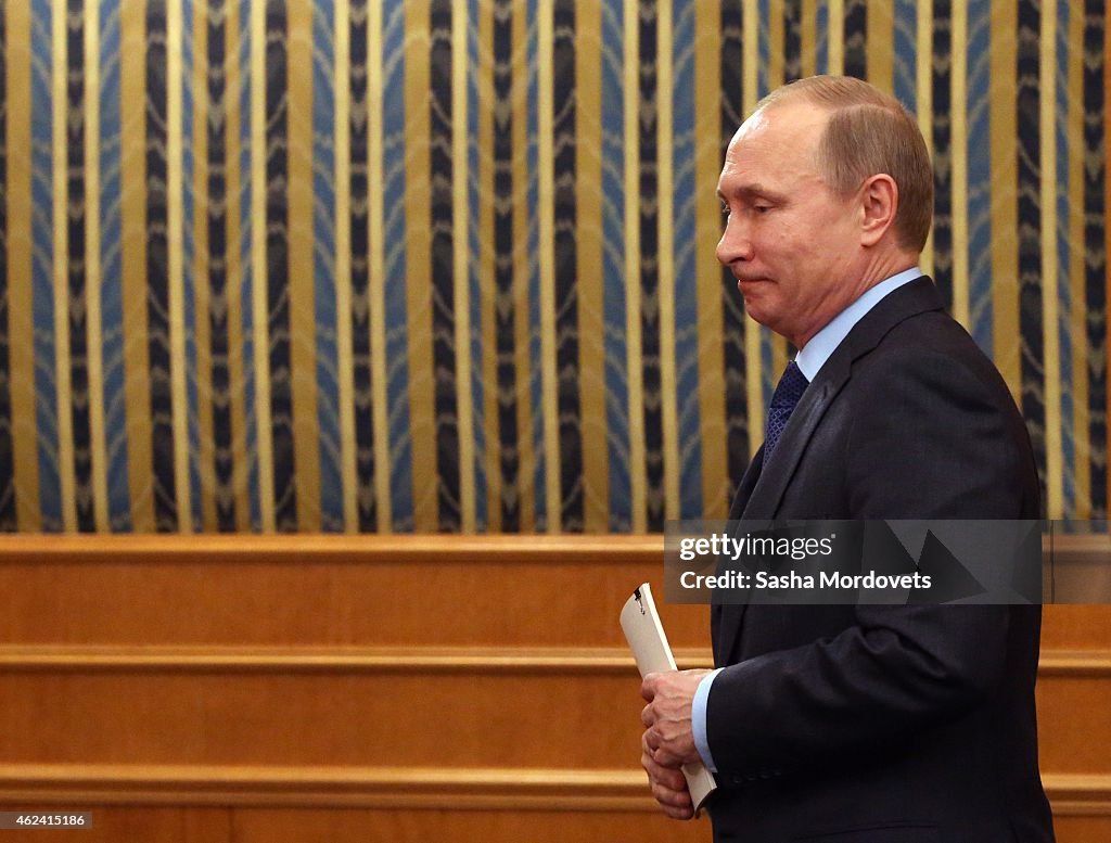 Vladimir Putin Visits Accounts Chamber
