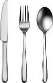 Cutlery set of utensils for eating