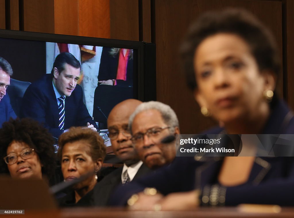 Attorney General Nominee Loretta Lynch Testifies At Senate Judiciary Committee Nomination Hearing