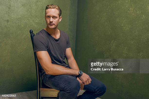 Actor Alexander Skarsgard from "The Diary of a Teenage Girl" poses for a portrait at the Village at the Lift Presented by McDonald's McCafe during...