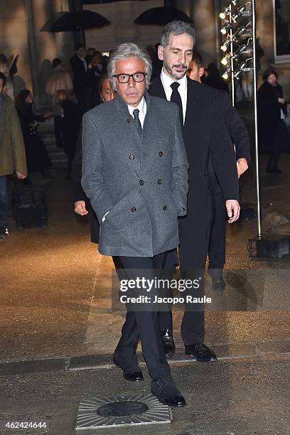 Giancarlo Giammetti attends the Valentino show as part of Paris Fashion Week Haute Couture Spring/Summer 201 on January 28, 2015 in Paris, France.