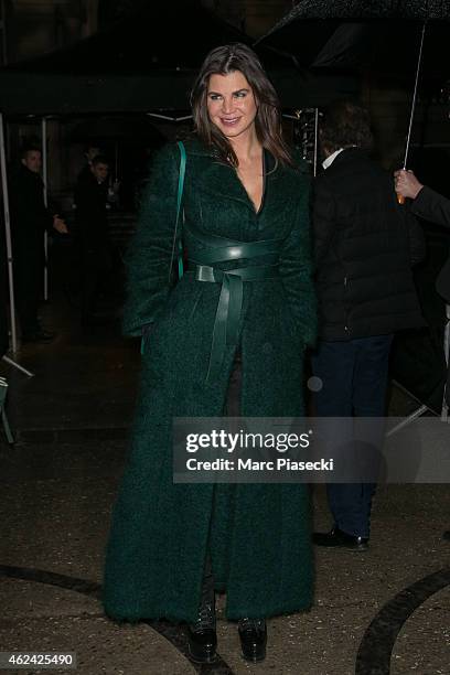 Guest arrives to attend the Valentino show as part of Paris Fashion Week Haute Couture Spring/Summer 2015 on January 28, 2015 in Paris, France.