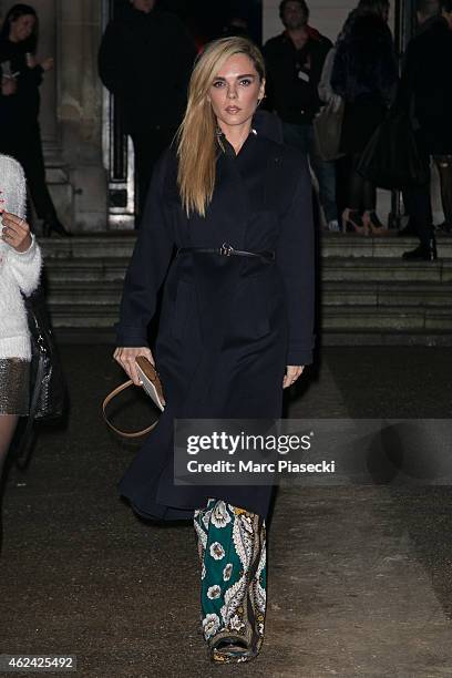 Guest arrives to attend the Valentino show as part of Paris Fashion Week Haute Couture Spring/Summer 2015 on January 28, 2015 in Paris, France.