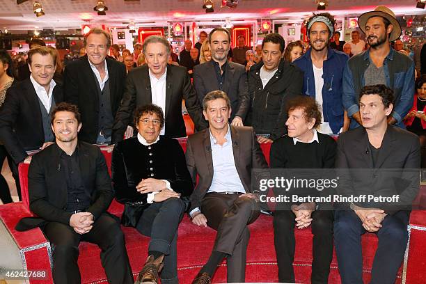 Renaud Capucon, Stephane Freiss, Michel Drucker, Bruno Solo, Smain, Flo Delavega, Jeremy Frerot, Bixente Lizarazu, Laurent Voulzy, Main Guest of the...