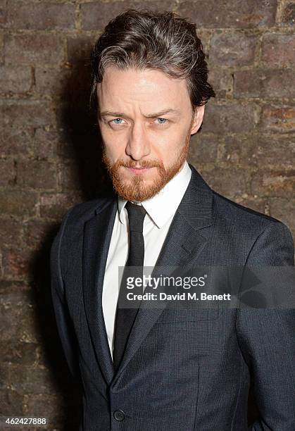James McAvoy attends an after party following the Gala Performance of "The Ruling Class" at The Bankside Vaults on January 28, 2015 in London,...