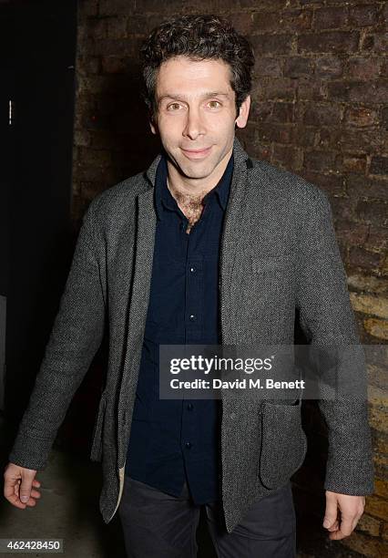 Elliot Levey attends an after party following the Gala Performance of "The Ruling Class" at The Bankside Vaults on January 28, 2015 in London,...