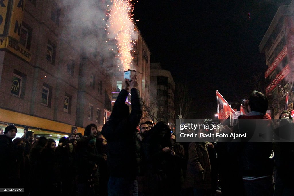 Kurd demonstrators celebrate of Kurds on full control' of...