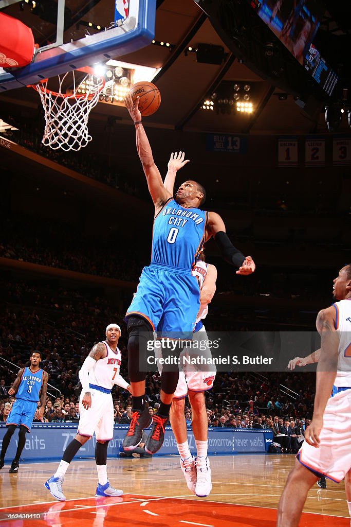 Oklahoma City Thunder v New York Knicks