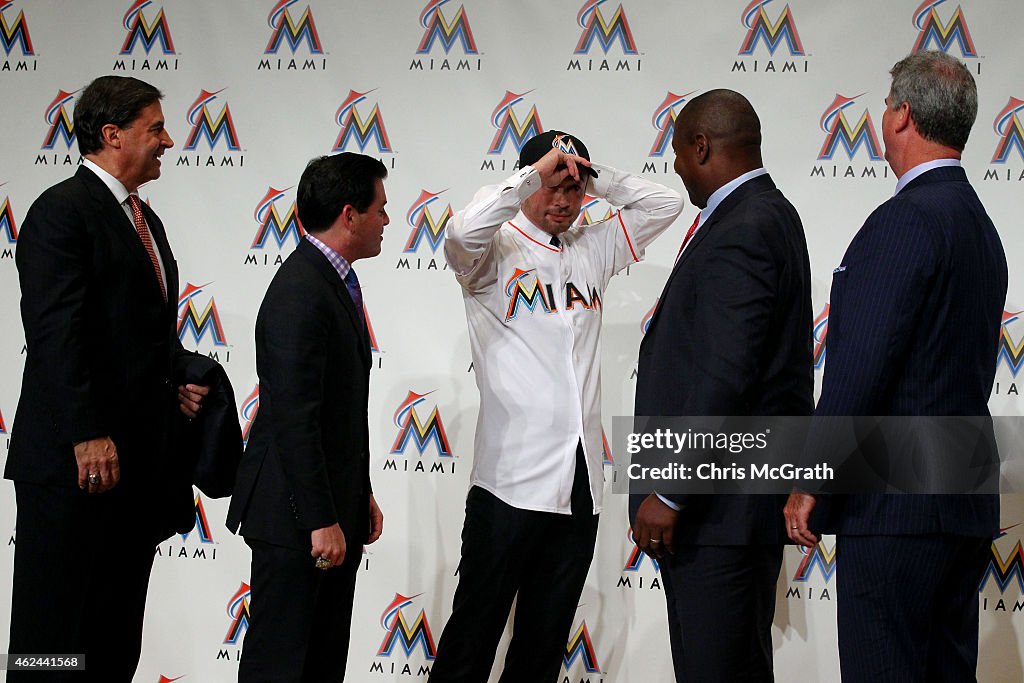 Marlins Signs Ichiro Suzuki - Press Conference In Tokyo