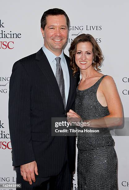 President of DreamWorks Studios Jeff Small and his wife attend the USC Institute of Urology 'Changing Lives And Creating Cures' Gala at the Beverly...