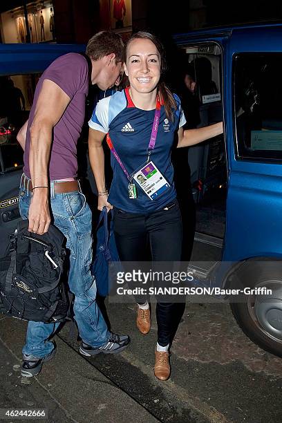 Olympic gold medal winner Dani King is seen on August 05, 2012 in London, United Kingdom.