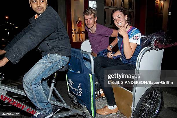 Olympic gold medal winner Dani King is seen on August 05, 2012 in London, United Kingdom.