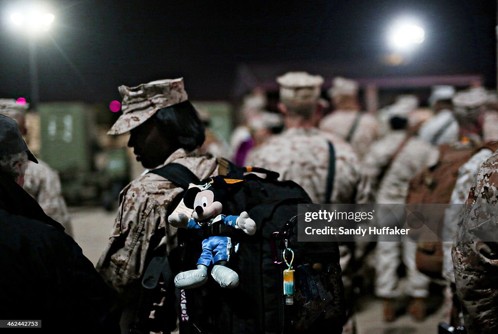Marines Leave Camp Pendleton As Part Of Last Major Marine Deployment To Afghanistan