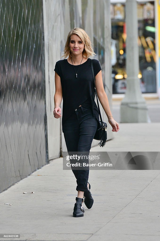 Celebrity Sightings In Los Angeles - January 28, 2015