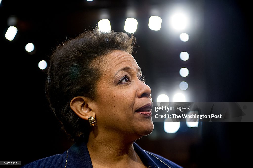 U.S. attorney general nominee Loretta Lynch appears before the Senate Judiciary Committee