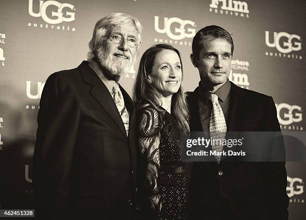 Director Jean-Michel Cousteau, Celine Cousteau, and Fabien Cousteau attend the 'Attenborough Award' honoring the Cousteau family and world premiere...