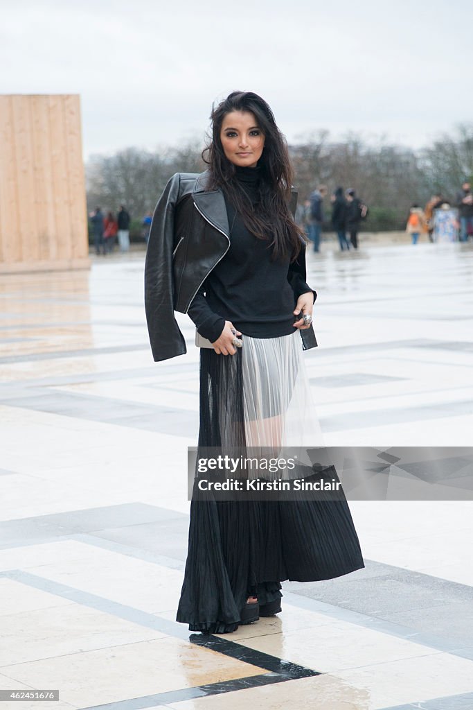 Street Style - Day 4 - Paris Fashion Week : Haute Couture S/S 2015