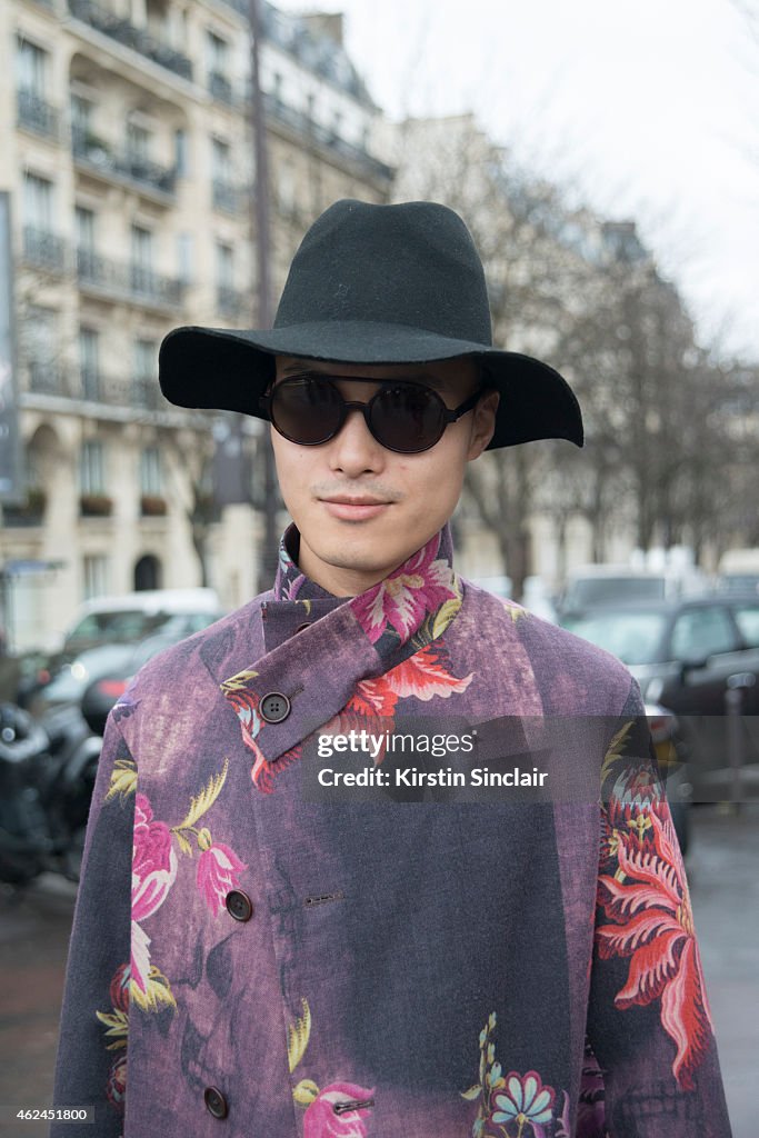 Street Style - Day 4 - Paris Fashion Week : Haute Couture S/S 2015