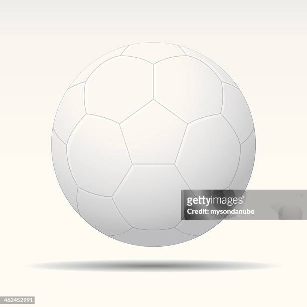 illustrazioni stock, clip art, cartoni animati e icone di tendenza di vettore di pallone da calcio isolato bianco - soccer ball