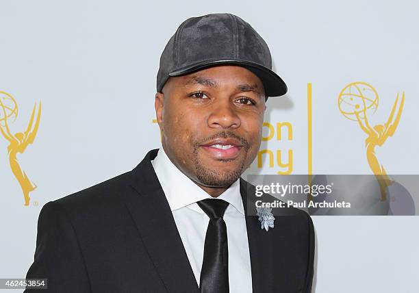 Rapper D-Nice attends an evening with Norman Lear at The Montalban on January 28, 2015 in Hollywood, California.