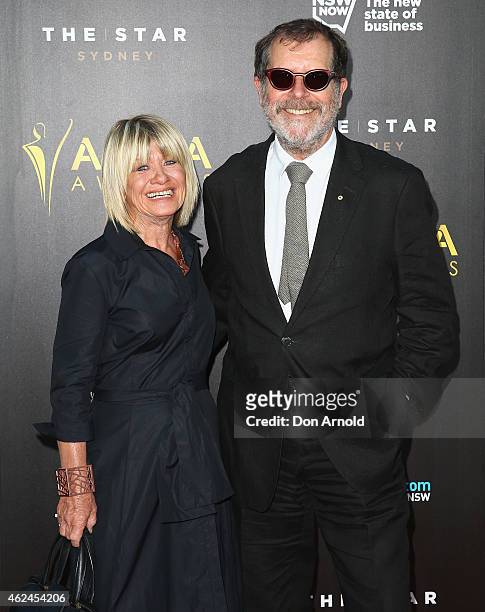 Margaret Pomeranz and Neil Armfield arrive at the 4th AACTA Awards Ceremony at The Star on January 29, 2015 in Sydney, Australia.