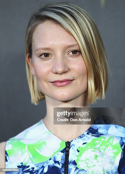 Mia Wasikowski arrives at the 4th AACTA Awards Ceremony at The Star on January 29, 2015 in Sydney, Australia.