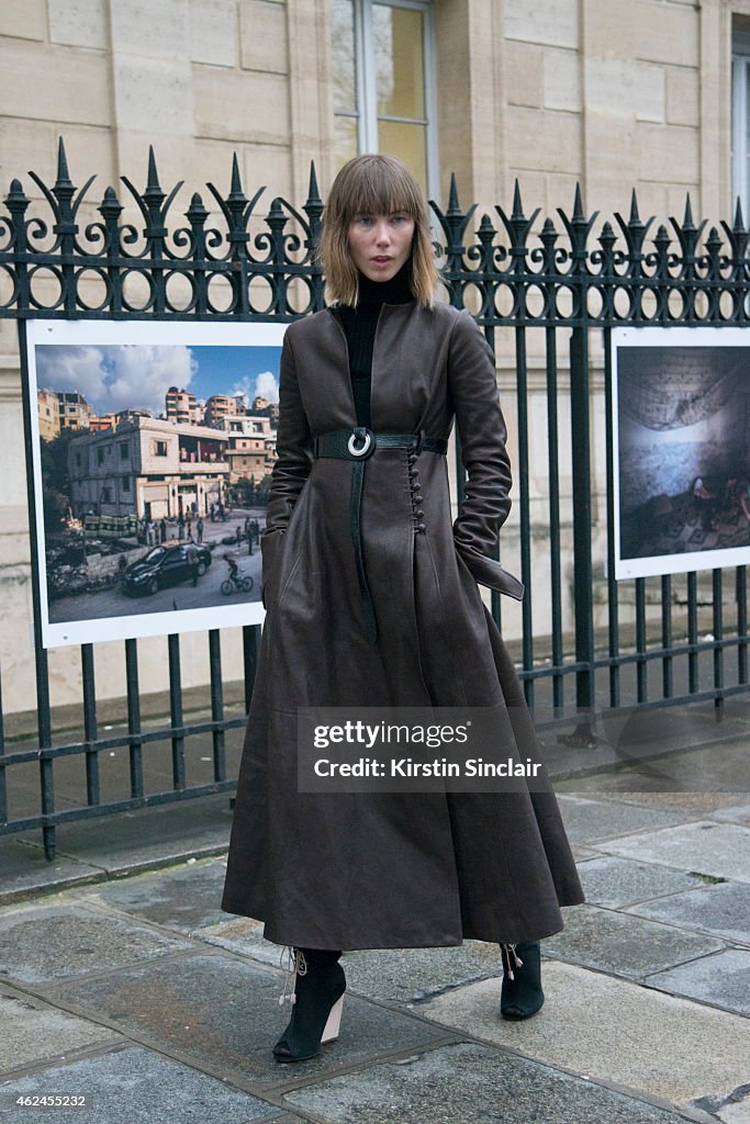 Street Style - Day 4 - Paris Fashion Week : Haute Couture S/S 2015