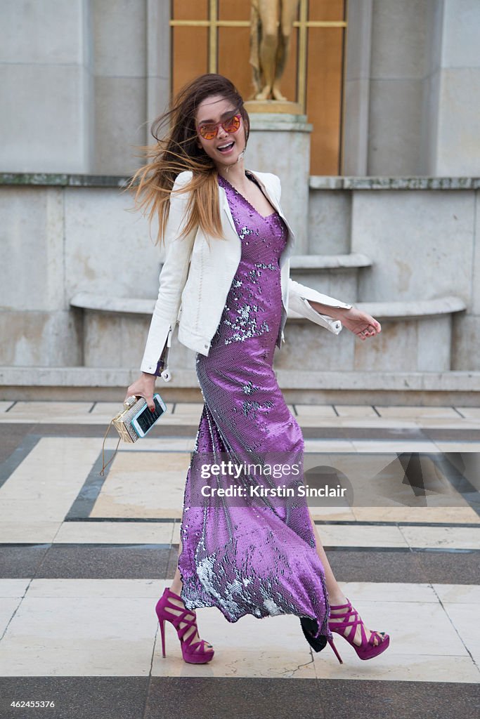 Street Style - Day 4 - Paris Fashion Week : Haute Couture S/S 2015