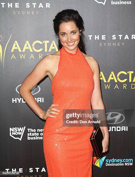 Genna Chanelle Hayes arrives at the 4th AACTA Awards Ceremony at The Star on January 29, 2015 in Sydney, Australia.