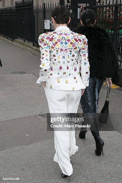 Actress Rose McGowan is seen on January 29, 2015 in Paris, France.