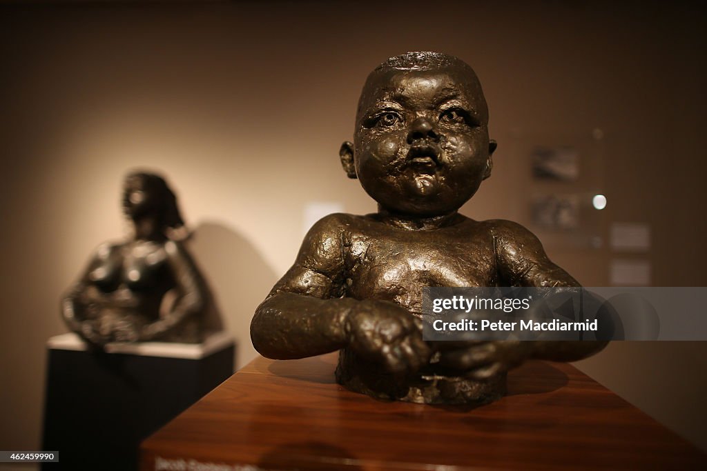 22 Bronze Babies And Children By Sir Jacob Epstein Are Exhibited